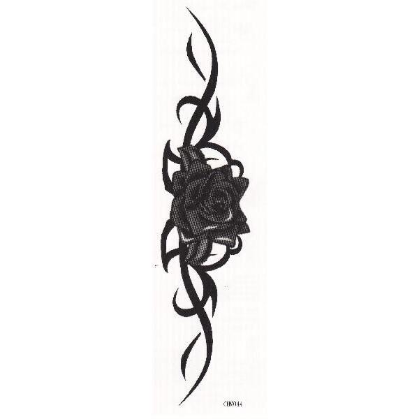 タトゥーシール ボディーシール トライバル 花 フラワー バラ 薔薇 15cm 4cm ハロウィン 仮装 コスプレ Chm0044 Chm0044 スターショップ 通販 Yahoo ショッピング