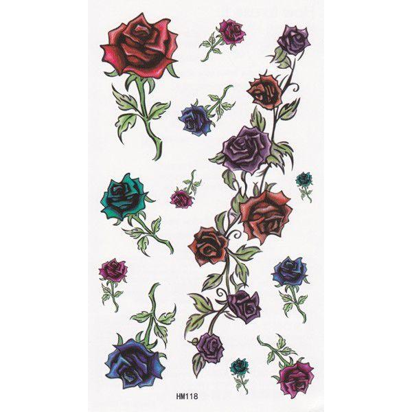 タトゥーシール 薔薇 バラ ローズ 17x10cm ハロウィン 仮装 コスプレ Hm118 Hm118 スターショップ 通販 Yahoo ショッピング