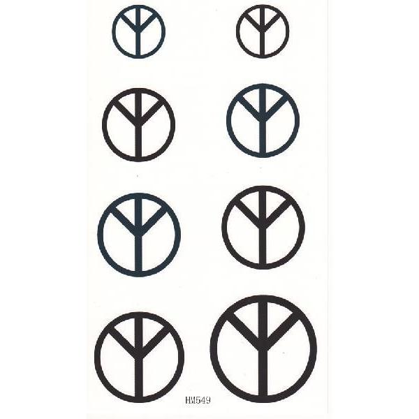 タトゥーシール ボディーシール ピースマーク Hm549 Hm549 スターショップ 通販 Yahoo ショッピング
