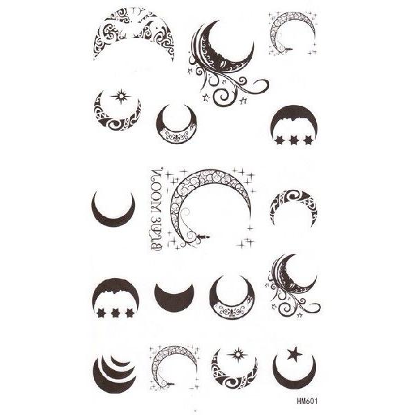 タトゥーシール ムーン 月 Blue Moon 17x10cm ハロウィン 仮装 コスプレ Hm601 Hm601 スターショップ 通販 Yahoo ショッピング