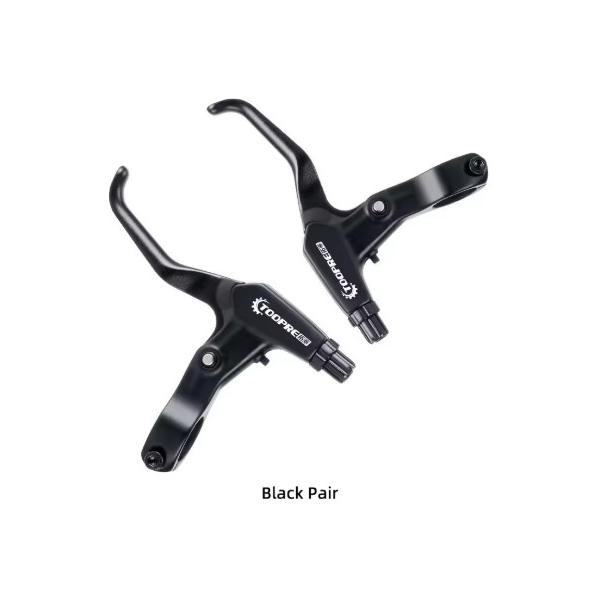 処分 TOOPRE アルミ製 黒色 ブレーキレバー 左右セット160g 22.2ミリ 1368 レターパック可