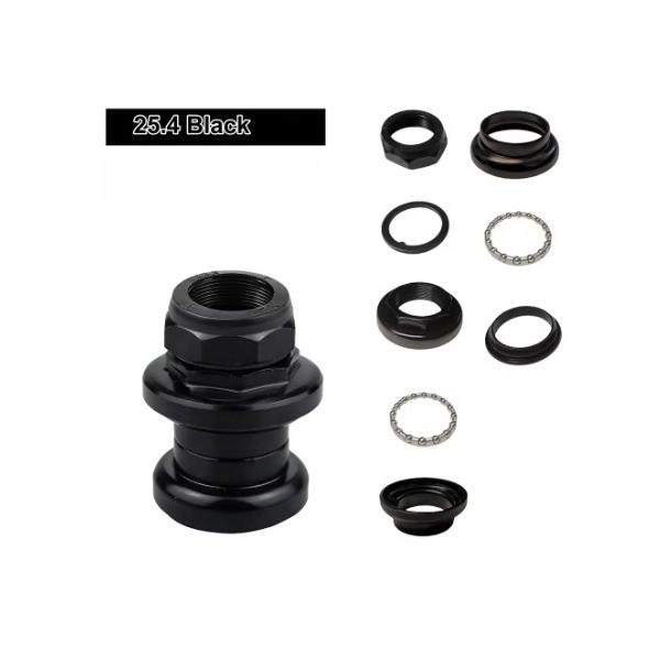 処分 ネジ式ヘッドセット 高品質の鋼鍛造シール付き 25.4mm ブラック色 1488 ゆうメール可