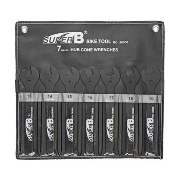 大処分 スーパーB[SUPER B]  #86800 ハブコーンレンチセット 7本セット 13/14/15/16/17/18/19mm 62355  ゆうメール可