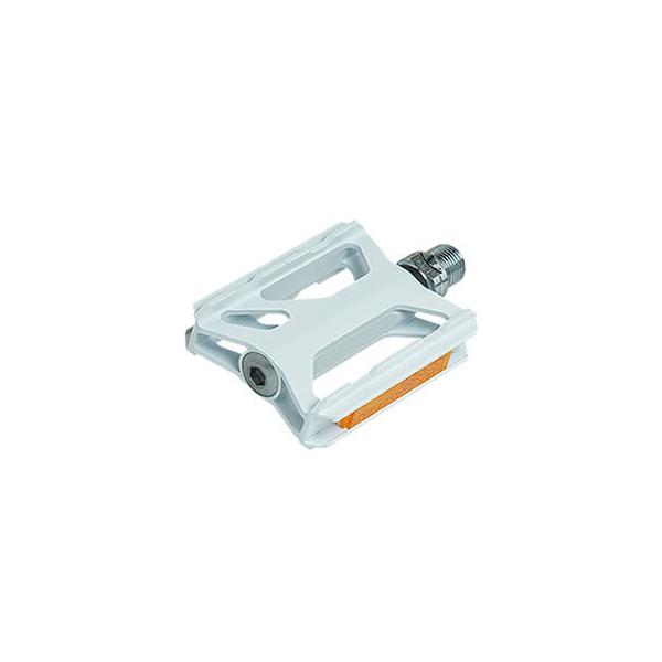 処分 ギザプロダクツ レックス-01  コンパクト アルミ合金製ペダル シールドベアリング 定価5060円 白色 14303 ゆうメール可