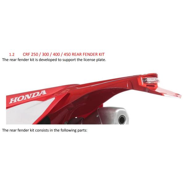 POLISPORT 外装セット CRF250R・RX、450R・RX用