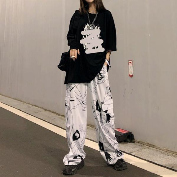 韓国ファッション パンツ 原宿風 ヒップホップ 運動パンツ メンズ レディース 65 Off ダンスウェア ゆった 原宿 ズボン 公演服 ステージ Hiphop