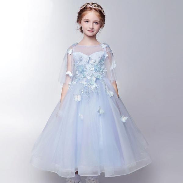 子供ドレス ピアノ発表会 青 格安 キッズドレス 袖あり ロングドレス 入学式 子どもドレス 結婚式 ワンピースドレス 七五三 パーティードレス 演奏会 Buyee Buyee Japanese Proxy Service Buy From Japan Bot Online