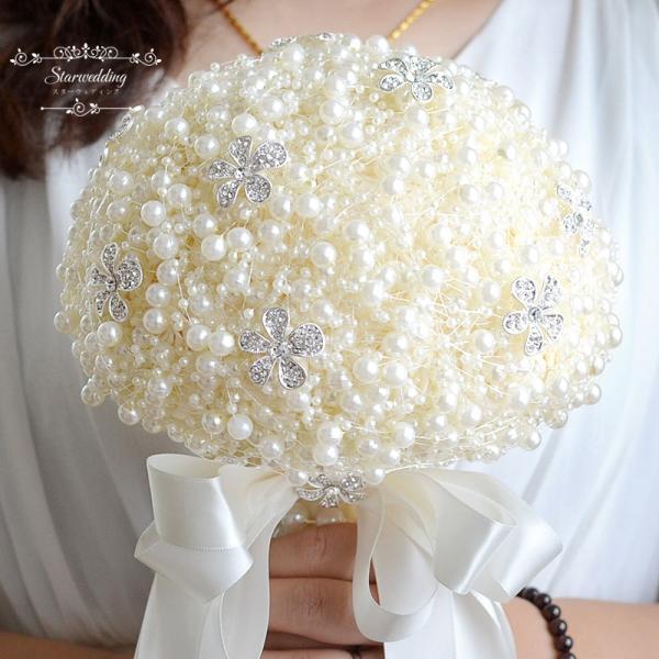 ウエディングブーケ パール ブーケ 安い 結婚式 ウェデイングブーケ手作り 花嫁 花束 ブライダルブーケ Buyee 日本代购平台 产品购物网站大全 Buyee一站式代购 Bot Online