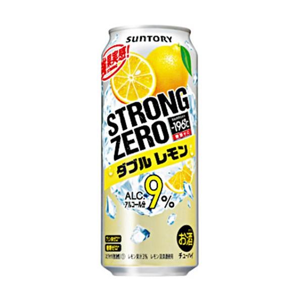 ヤフーショッピング 御中元 暑中御見舞 サントリー ?196℃　ストロングゼロ　ダブルレモン 500ml １ケース 24本　 沖縄以外送料無料