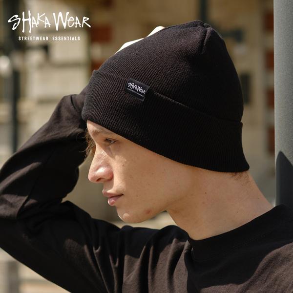 SHAKA WeAR（シャカウェア） ニットキャップ ワンポイント 帽子