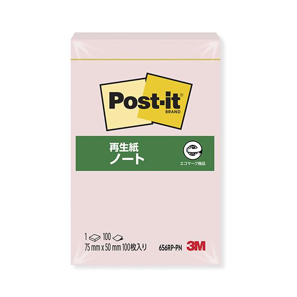 スリーエム  ポストイット再生紙ノート　ピンク 656RP-PN