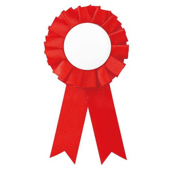 バッジタイプで取り付け簡単なロゼットです。胸元を華やかに飾るので、卒業式、入学式、発表会や結婚式など、さまざまなお祝いのシーンでお使いいただけます。シールを貼ってアレンジも可能です。商品サイズ約φ75×155mm、中心部：約φ44mmセット...