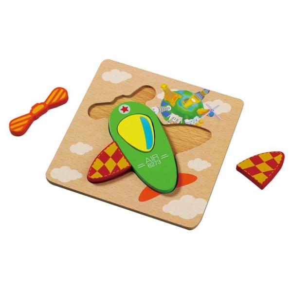 飛行機型の木製簡単パズル！商品サイズ150×150×9ｍｍセット内容本体×1