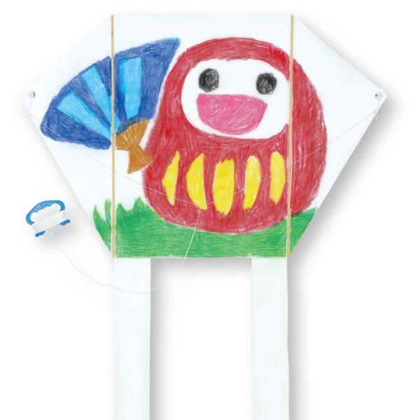 糸が全て取り付け済で、組立不要のビッグサイズの凧です。硬くて強い竹の骨を使用しており、軽くて丈夫です。無着色なので、オリジナルの凧がつくれます。使用可能画材：色鉛筆、クレヨン、油性ペン、水性ペン。商品サイズたこ：825×550ｍｍ、尾：80...