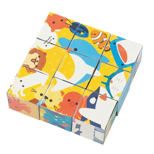 6種類の絵合わせが楽しめるキューブパズル！の第二弾商品サイズ140×170×50mmセット内容本体のみ