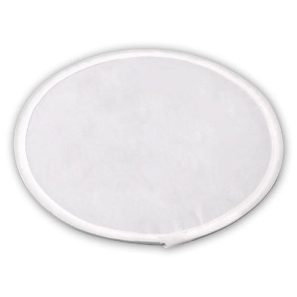 携帯に便利なケース付 パッと開いてサッと折りたためるうちわ！商品サイズφ250×2.5mmセット内容