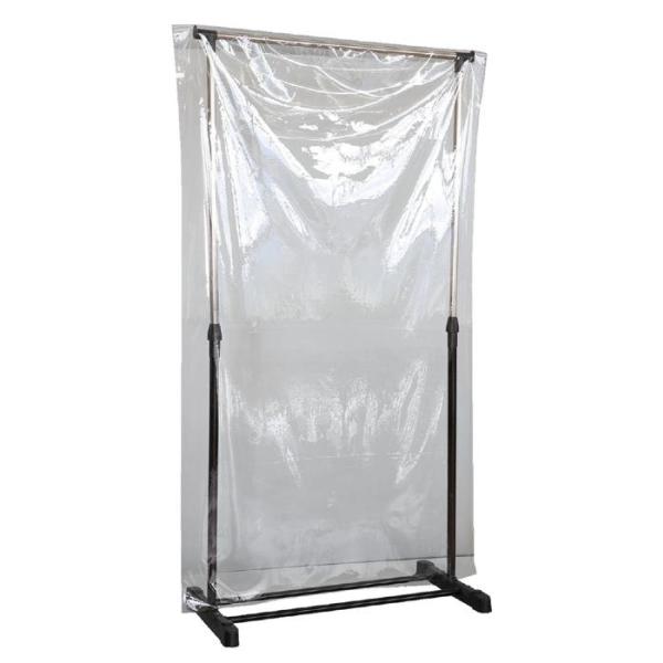 ●アルコール消毒・洗剤拭き取りOK!●組立簡単●拡張OK●高さ最大170cm●0.2mm厚やわらかいPVC製 商品サイズ組立時:1700〜1100×800×420mm、飛沫防止透明ビニールシート標準サイズ：915×1700×0.2ｍｍセット...