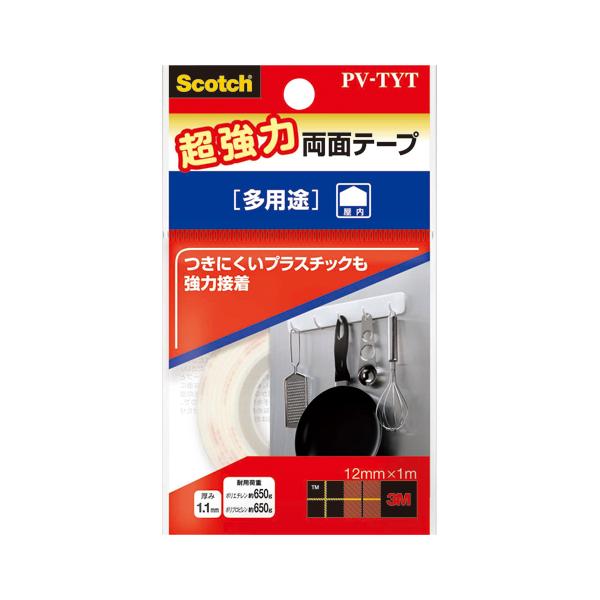 スリーエム スコッチ超強力両面 テープ　多用途PV-TYT