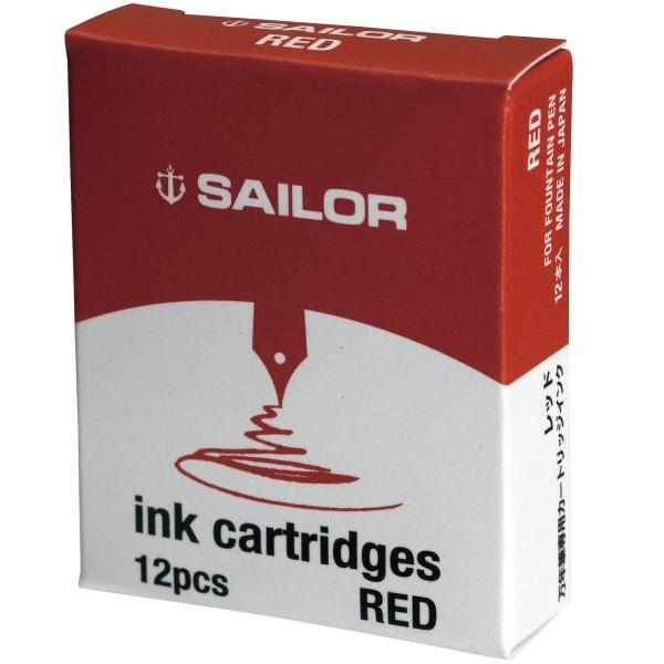 セーラー万年筆 セーラー万年筆万年筆用カートリッジインク 赤 13-0404