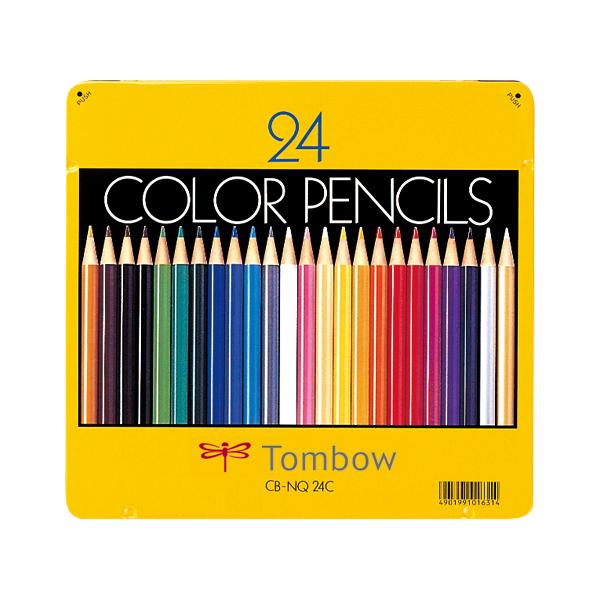 色鉛筆　２４色ＮＱ●仕様：２４色／缶入