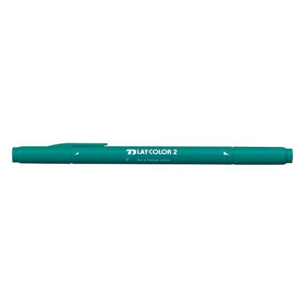 トンボ鉛筆 水性サインペンプレイカラー2 薄青 緑 WS-TP44