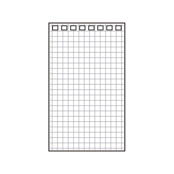 ツイストリングノートメモ１２０Ｘ７１●罫種類：５ｍｍ方眼●サイズ：縦１２０×横７１ｍｍ●穴数：８穴●材質：上質紙