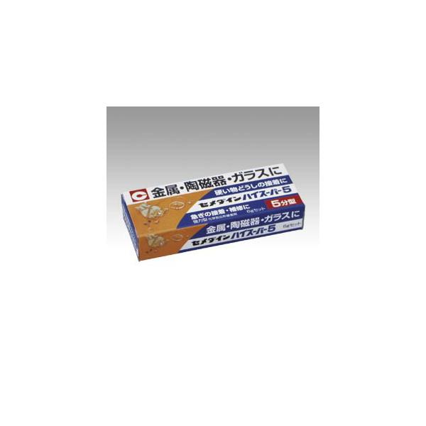 セメダイン ハイスーパー５　６ｇセット CA-183商品スペック●容量：６ｇ●硬化開始時間：約５分間●成分：エポキシ樹脂●ヘラ１枚付※仕様変更で商品画像と異なる場合があります。ご了承ください。