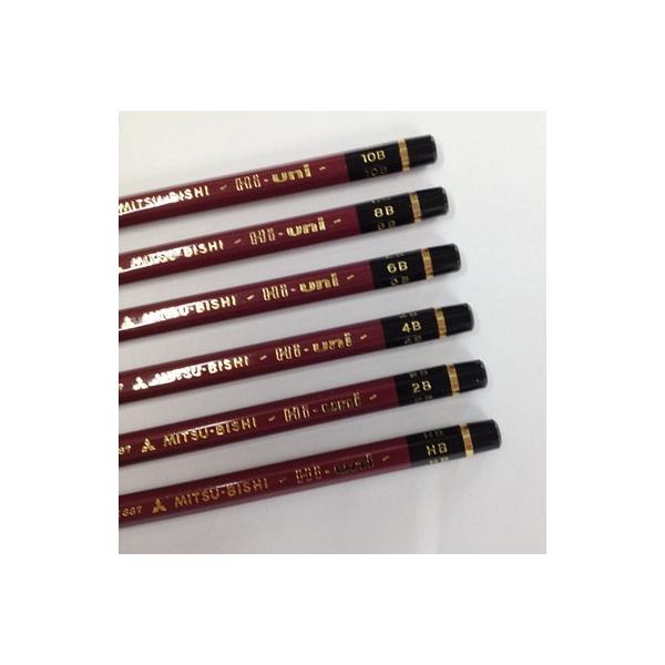 新品　高級　ハイユニ　鉛筆　F　B〜10B　HB　H〜4H　サッピツ　デッサン 三菱鉛筆 ハイユニ 10B 12本入 HU10Bが1,400円 通販【ココデカウ