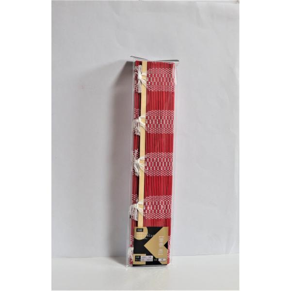 呉竹 筆巻 竹 赤 KD21-10S書道教室の行き帰り半乾きの筆を巻いて筆の穂先が痛まないように運搬・携帯通気性が良く、筆の穂先を傷めることがありません。竹製　赤サイズ：２９０×２００ミリ