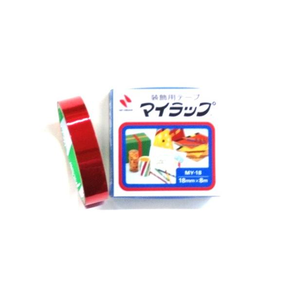 ニチバン 装飾テープ マイラップ 赤 MY-181