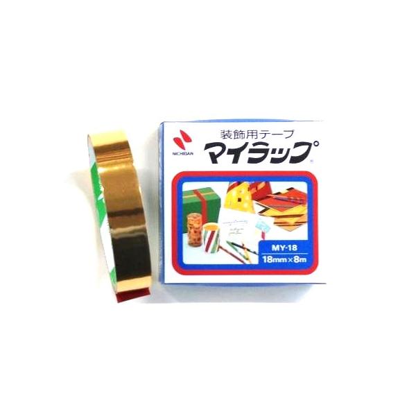 ニチバン 装飾テープ マイラップ 金 MY-189
