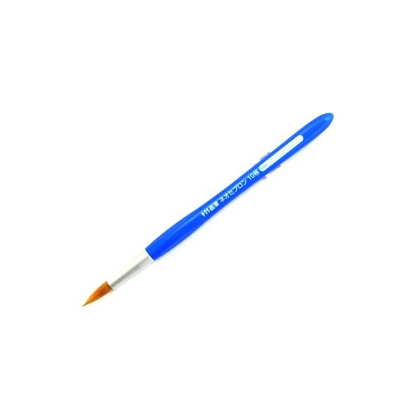 サクラクレパス 画筆 ネオセブロン 丸型● 特殊形状の繊維を使用しており、水・絵の具の含みがすぐれ広い面をのびのび描けます。● 穂先のまとまりが良いので、太くも細くも自由に描けて表現の幅が広がります。● 持ち軸部分は、手にフィットするなめら...