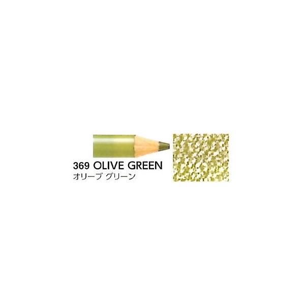 三菱鉛筆 消せる色鉛筆 アーテレーズカラー 単色 UACN-369 オリーブグリーン メール便発送対応品