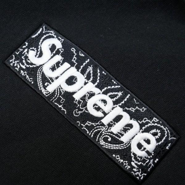 シュプリーム Logo Supreme Box 19aw Bandana Box 黒 Logo Hooded Sweatshirt ボックスロゴパーカー 黒 Size L 新古品 未使用品 ブランド古着の買取販売stay246