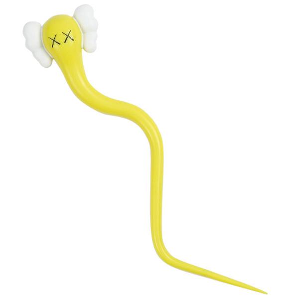 カウズ KAWS ×MEDICOM TOY メディコムトイ BENDY ベンディー 黄 Size 