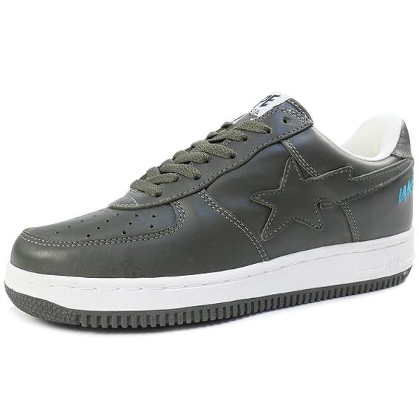 A BATHING APE ×UNKLE ×FUTURA CHARCOAL FS-001 レザー スニーカー
