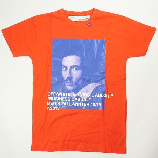 オフホワイト OFF WHITE BERNINI S/S OVER TEE Tシャツ 赤 Size【XXS 