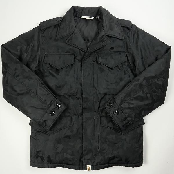 ア ベイシング エイプ A BATHING APE ジャガードサル迷彩柄中綿入りM 