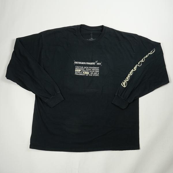 Travis Scott CACTUS JACK × Fragment Design FOR FRAGMENT LOGO L/S