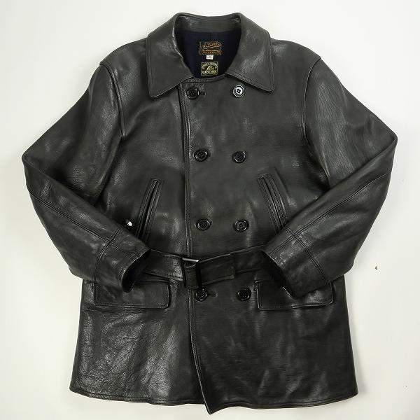 アットラスト At Last ＆ Co CAR COAT HORSE HIDE レザーカーコート 黒
