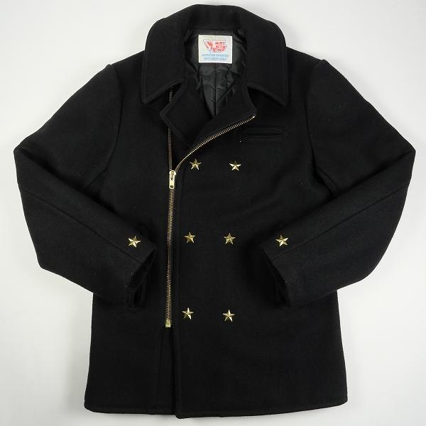 TENDERLOIN テンダーロイン 01AW P COAT スタースタッズ付きPコート 黒