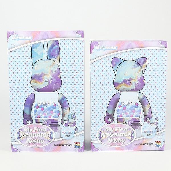 MEDICOM TOY MY FIRST B@BY MARBLE Ver. R@BBRICK & NY@BRICK 100 