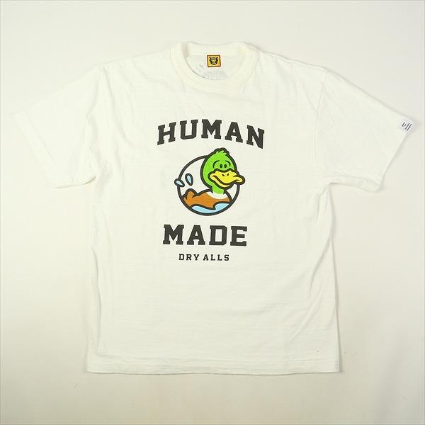 HUMAN MADE ヒューマンメイド SS DUCK T SHIRT カモTシャツ 白 Size M 中古品 非常に良い