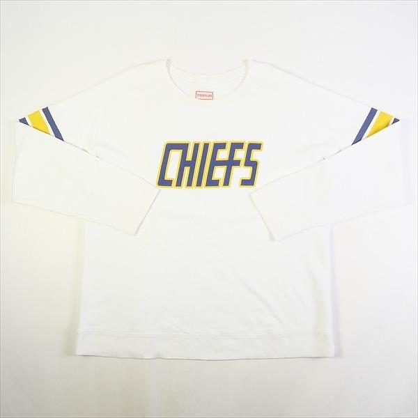 TENDERLOIN テンダーロイン CHIEFS SWEAT クルーネックスウェット 白 