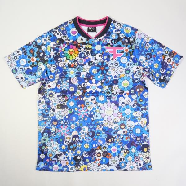 村上隆 ムラカミタカシ ×FaZe Clan フェイズ クラン Jersey Blue T 