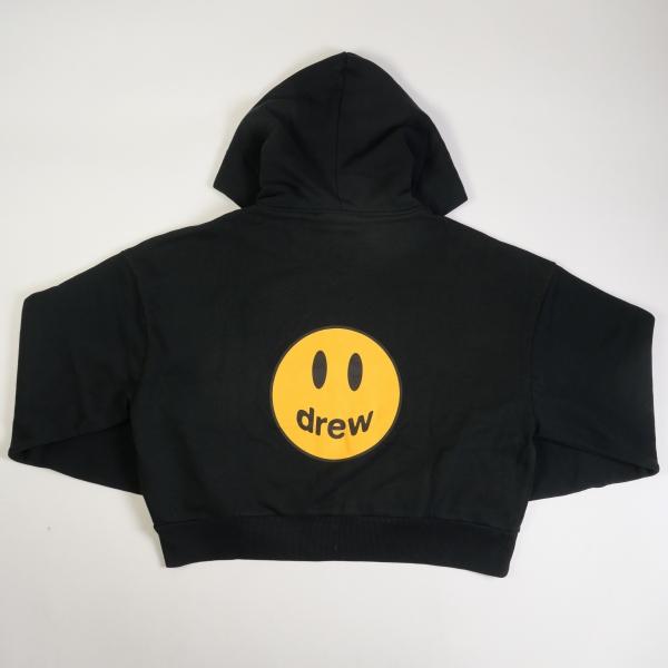 drew house ドリューハウス Cropped Zip Hoodie パーカー 黒 drew house ドリューハウス Cropped Zip Hoodie パーカー 黒