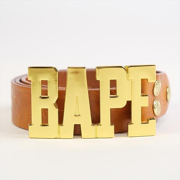 A BATHING APE ア ベイシング エイプ BAPEロゴバックルサル迷彩柄 
