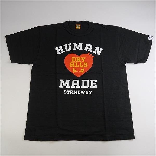 HUMANMADE ハート刺繍 Tシャツ 黒 XL