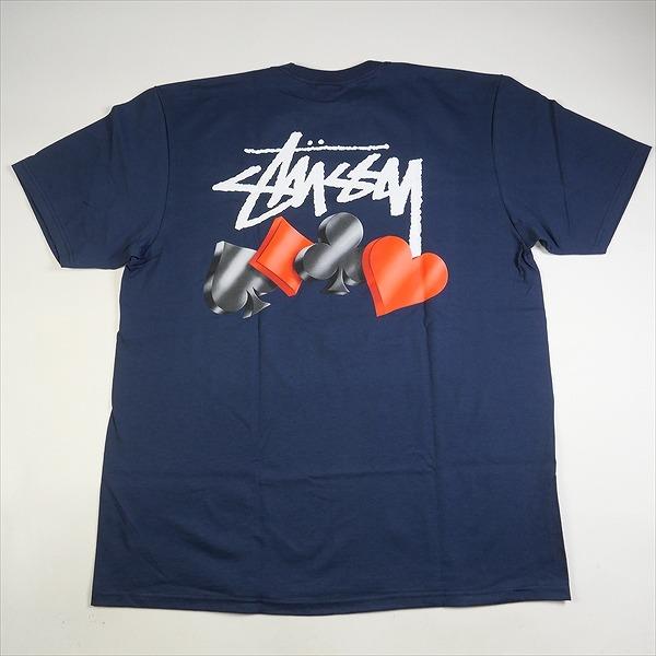 STUSSY ステューシー 23AW SUITS TEE NAVY Tシャツ 紺 Size 【XL