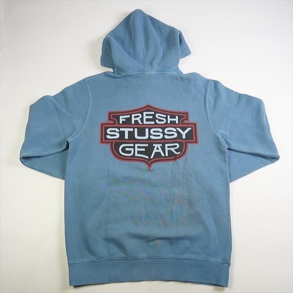 STUSSY ステューシー Fresh Gear Dyed Hoodie Blue パーカー 青 Size
